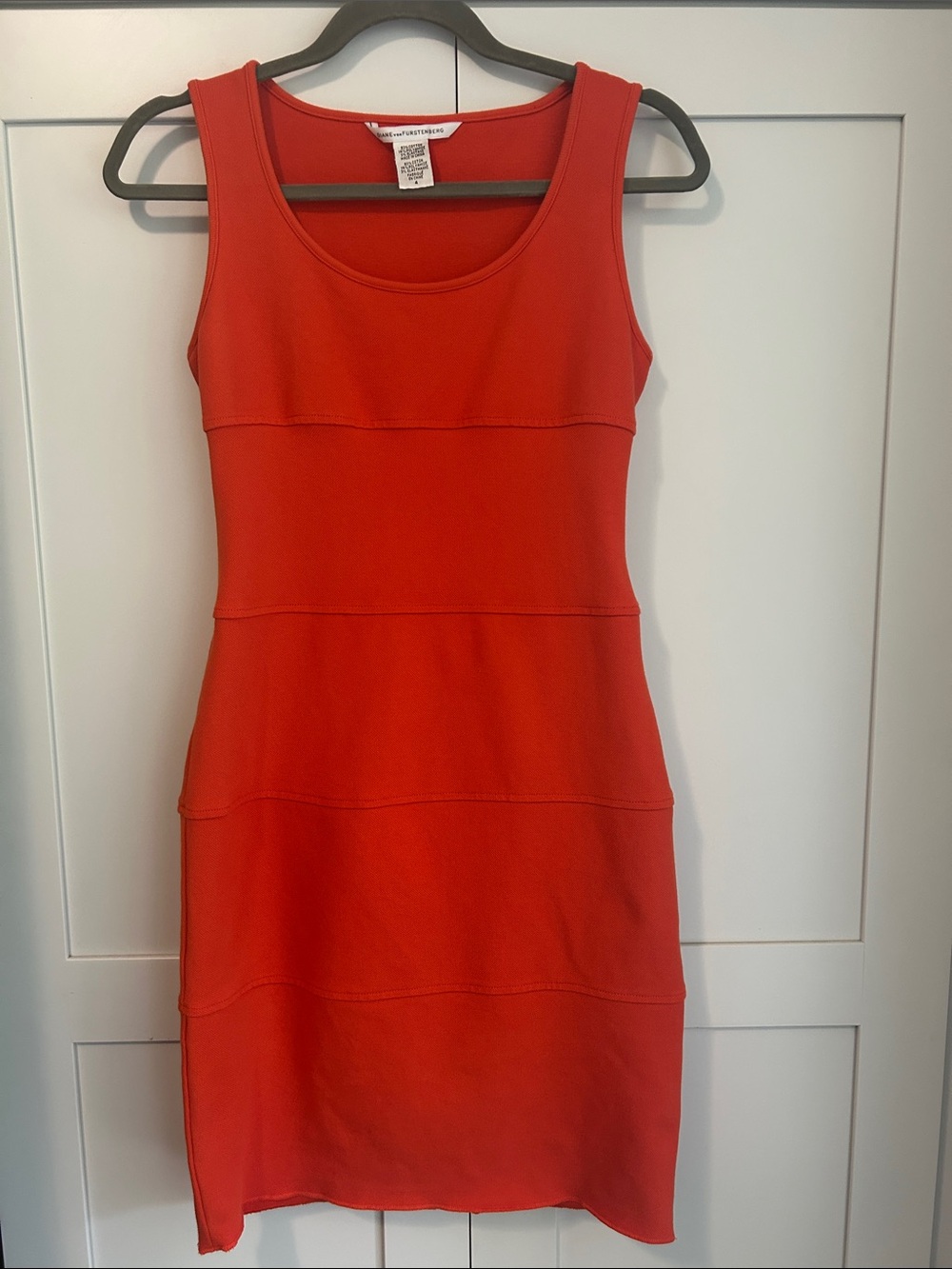 Diane Von Furstenberg coral Sleeveless Paneled  Dress